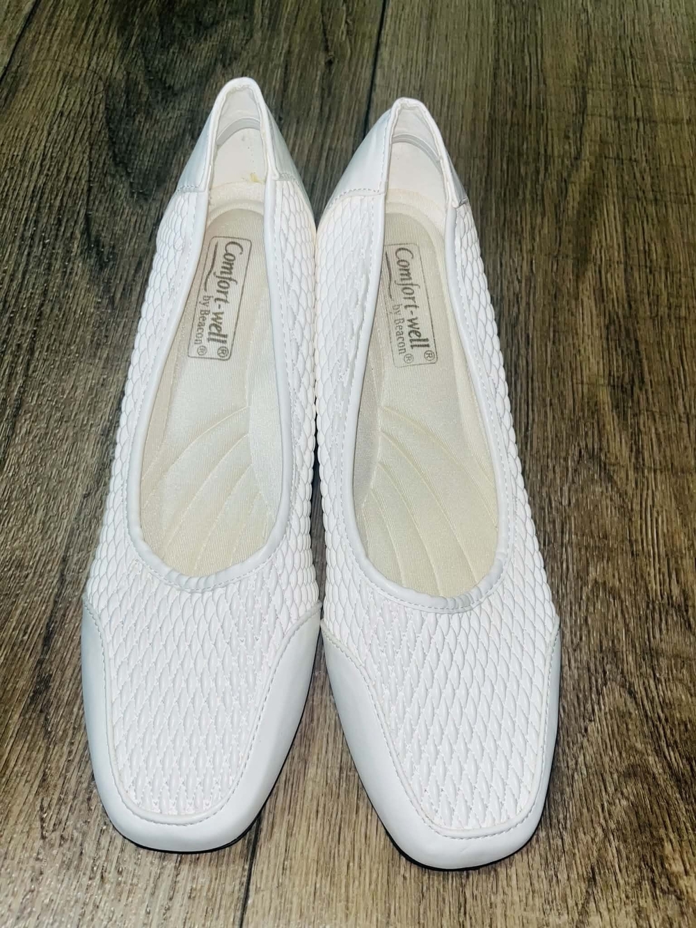 Beacon White Women's Slip-On Comfort Flats